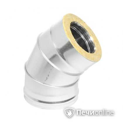 Колено 135° (45°) Теплов и Сухов Отвод Термо 45* ОТ-Р 430-0.5/оцинковка D200/260 в Туле