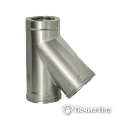Дымоход Дымок Тройник 45° с изоляцией 0,8 мм. ТRFR45 150/230 в Туле