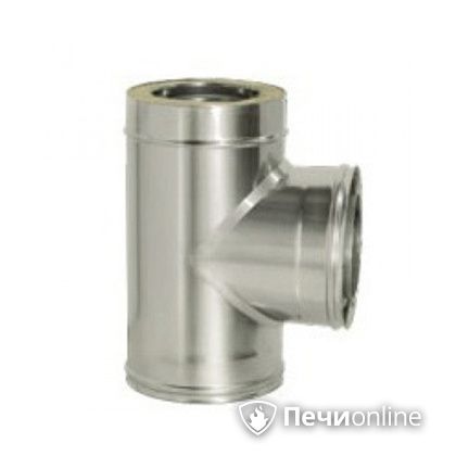 Дымоход Дымок Тройник 90° с изоляцией 0.5 мм. ТRFR90 120/200 в Туле
