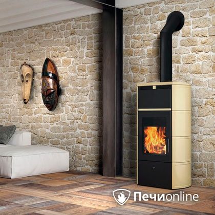 Печь-камин Edilkamin Flamma 24 kw V.C. Pergamena с Т/О в Туле