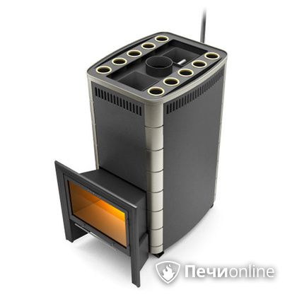 Дровяная банная печь TMF Гекла Inox БСЭ ЗК антрацит НВ в Туле