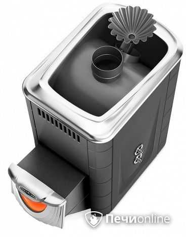 Дровяная банная печь TMF Ангара 2012 Inox ДНС ЗК ТО антрацит в Туле