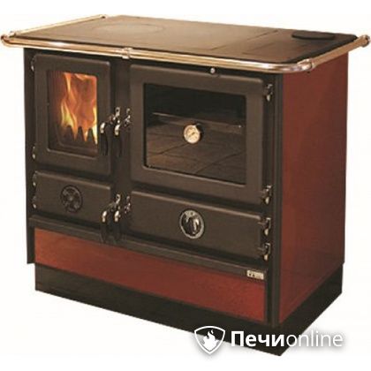 Отопительно-варочная печь MBS Thermo Magnum Red R с теплообменником и духовым шкафом в Туле