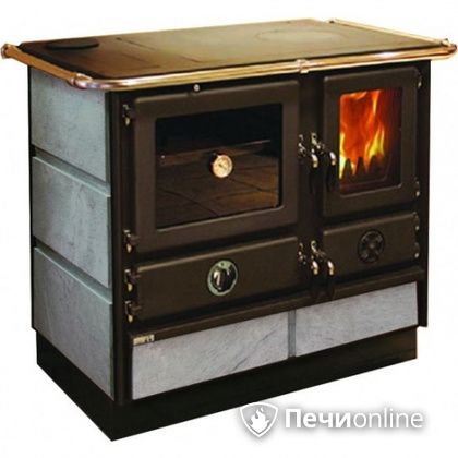Отопительно-варочная печь MBS Thermo Magnum Stone L с теплообменником и духовым шкафом в Туле