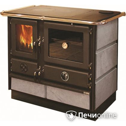 Отопительно-варочная печь MBS Thermo Magnum Stone R с теплообменником и духовым шкафом в Туле